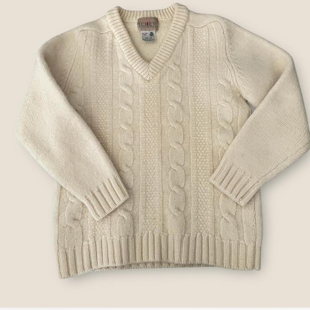 J. Crew Cream Wool Sweater